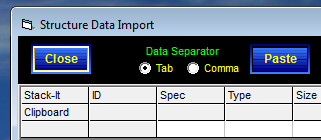 Structure Data Import