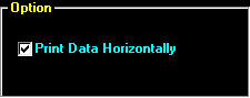 Print Data Horizontally