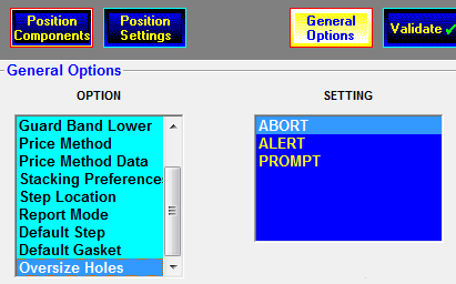 Hole Oversize Alert Processing