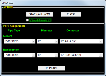 Stack-All screen