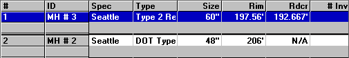 Specification - Structure Data Grid