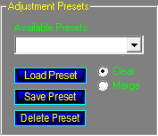 Panel - Adjustment Presets