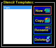 Stencil Templates panel