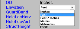 Units of Measure Setup - Custom drop down