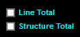 General Options - Line Total and Structure Total