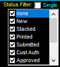 Status Filter List