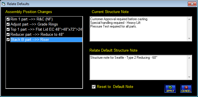 Load Relate Defaults