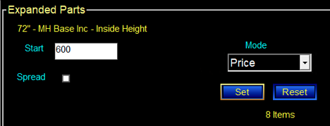 Incremental Override Tool - stairstep pricing