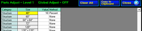 Parts Grid - Level 1