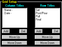 Column Row Titles - config option