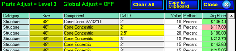 Parts Grid - Level 3